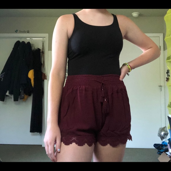 Maroon Shorts - Picture 1 of 3